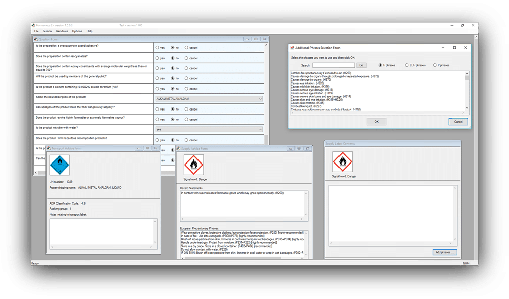 chemical classification software